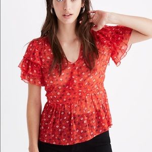 Madewell Peplum Top